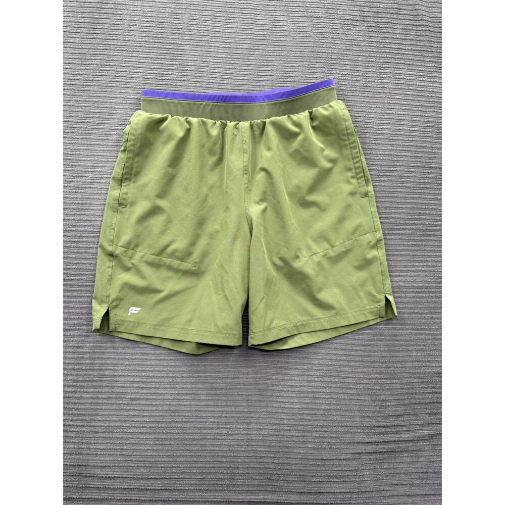 Fabletics The Fundamental Short Men Small Green Athletic Running Gym Workout.